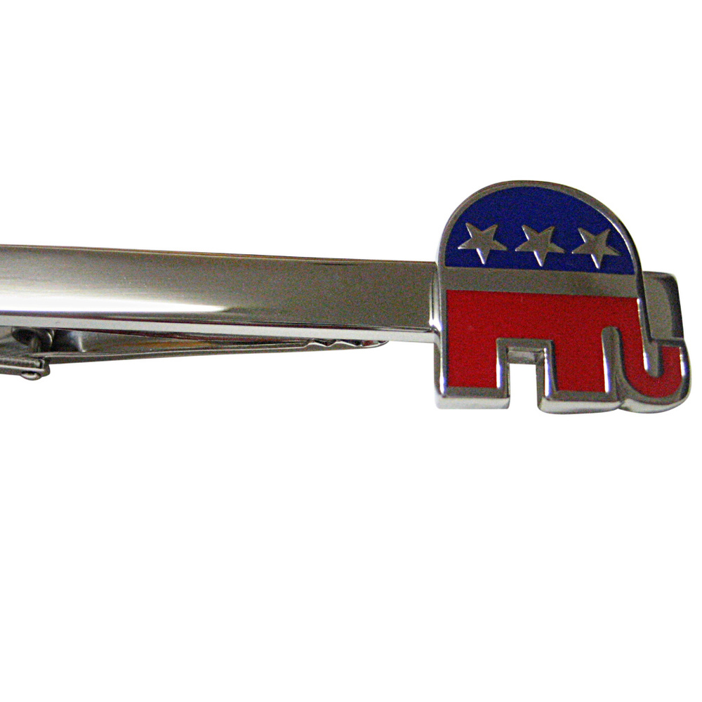 Republican Elephant Square Tie Clip